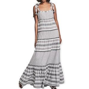 Veronica Beard Quartz Striped Maxi Dress